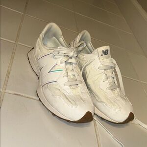 New Balance White Athletic Shoes